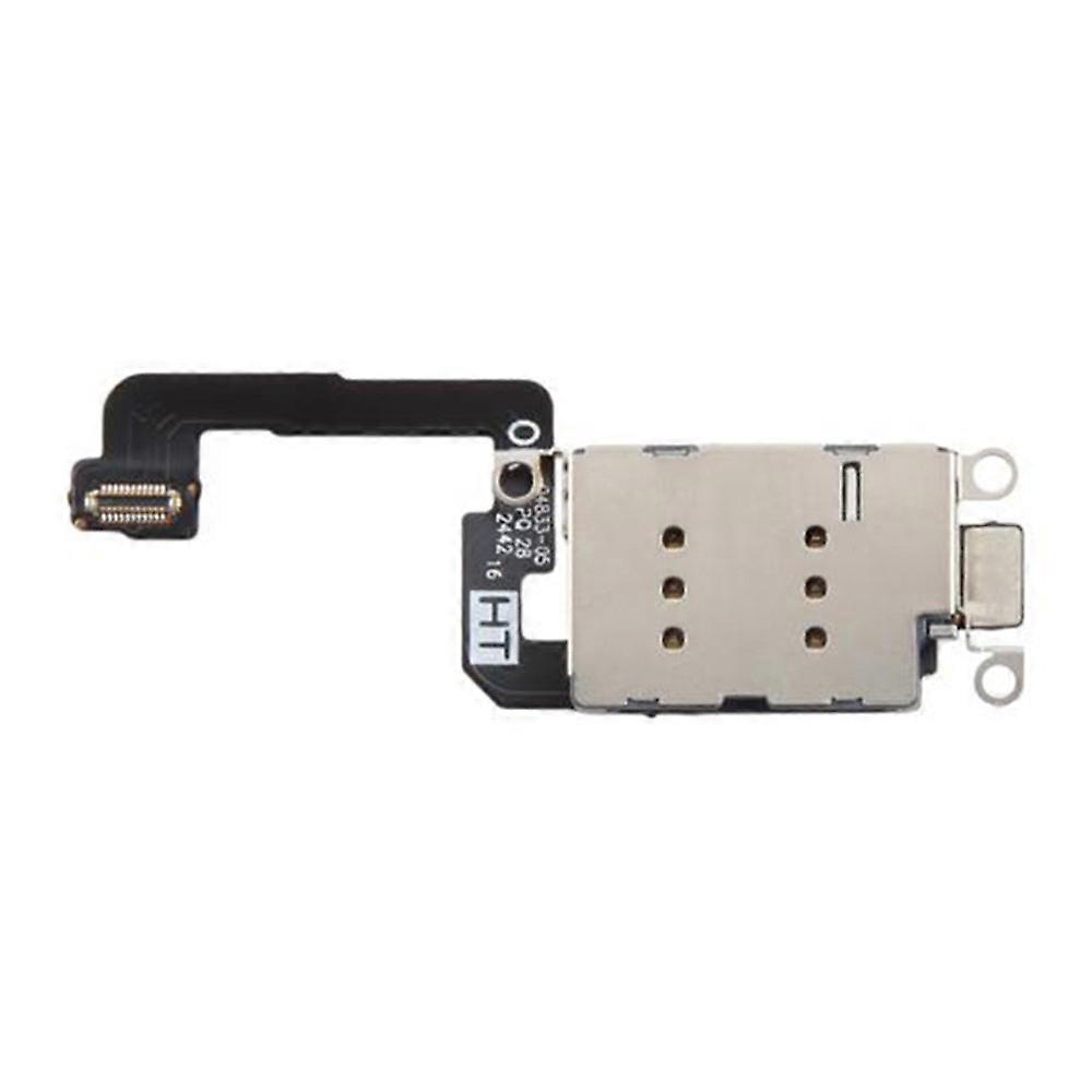 Compatible For iPhone 16 / 16 Plus OEM SIM Card Reader Contact Flex Cable Replacement