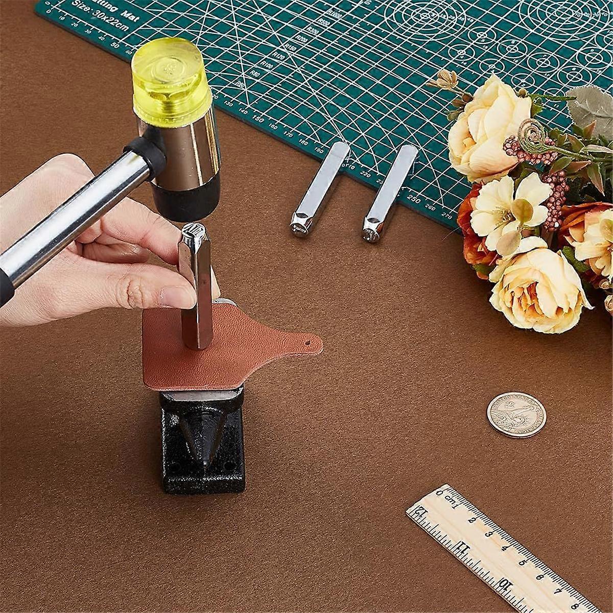 Mini Horn Anvil Set Iron Anvil with Rubber Hammer Blacksmith Forge Kit Forging Bench Block Anvil Sil