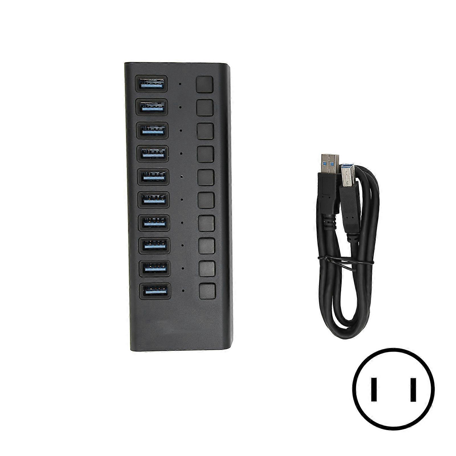 Hub Fast Transmission Speed Large Current Output Partition Independent Switch 10 Port USB3.0 Docking Station