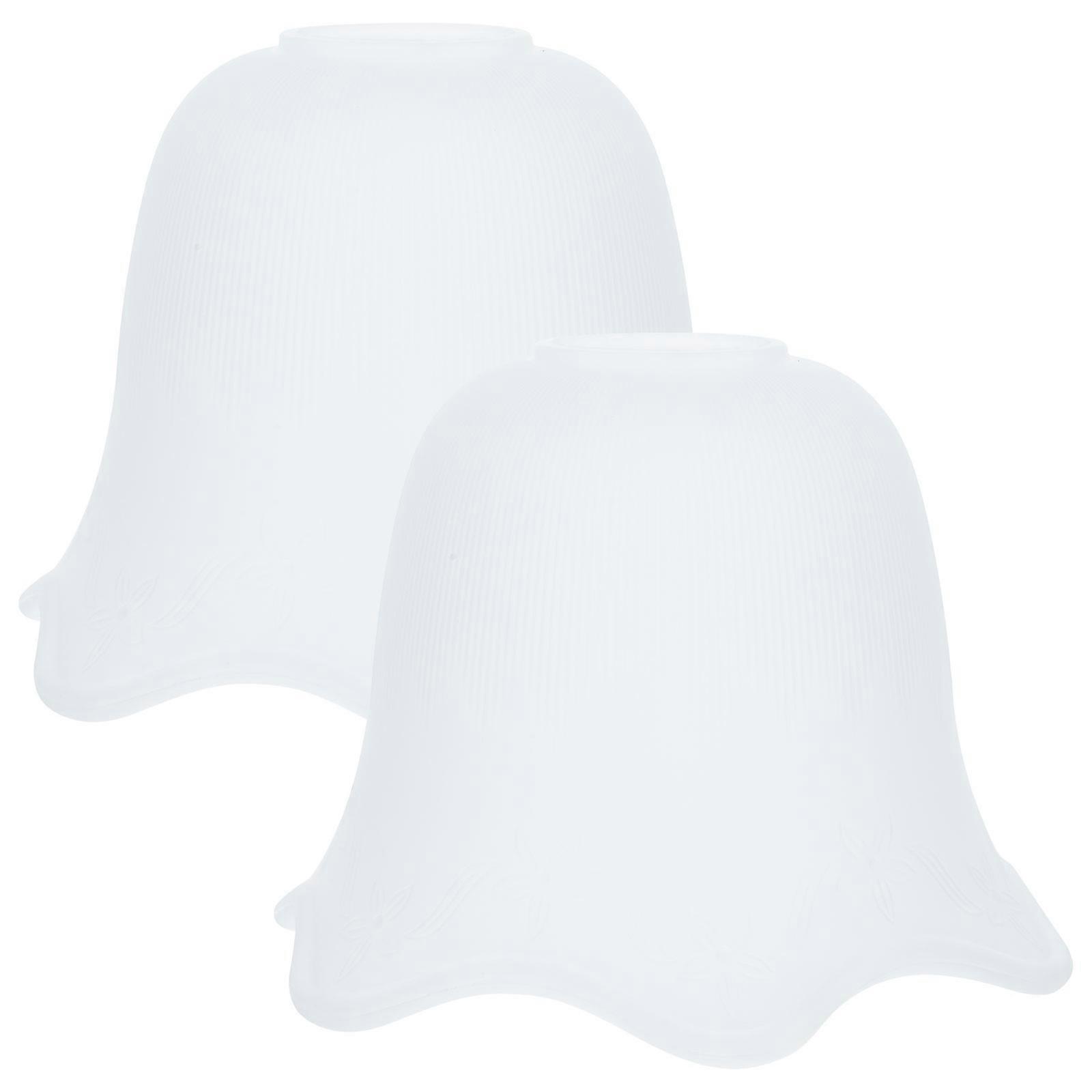 Glass Shade For Lamp Glass Craft Ceiling Lamp Decors Room Decoration Interior Designers 6.7×6.7×4.9in Decorative Diffuse Lighting 2Pack