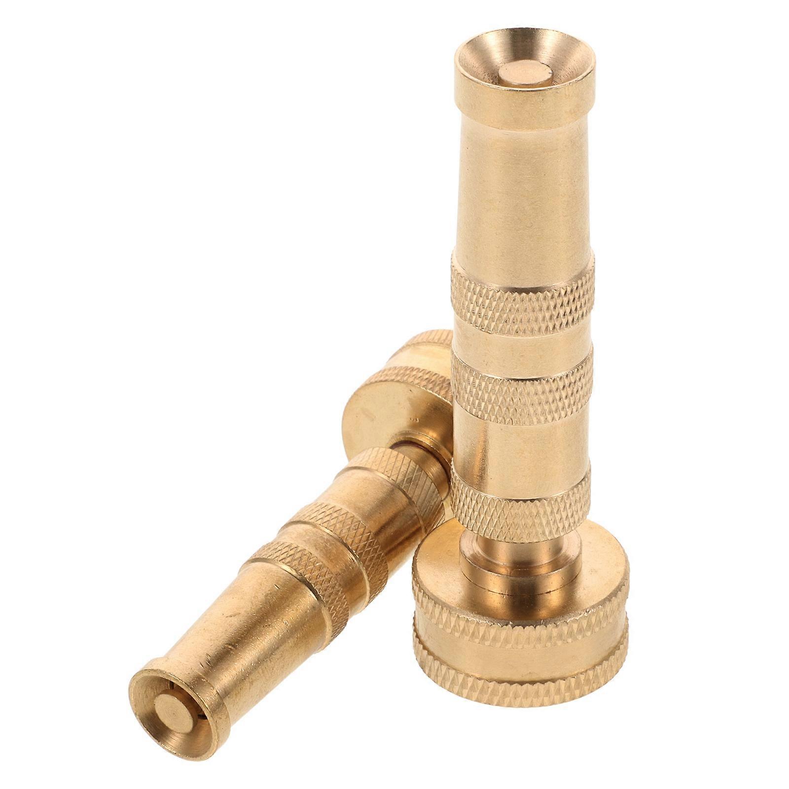 Adjustable Brass High Pressure Sprayer Nozzle 2pcs Set for Car Washing & Garden Watering – Durable, Easy Install, Universal Hose Compatibility