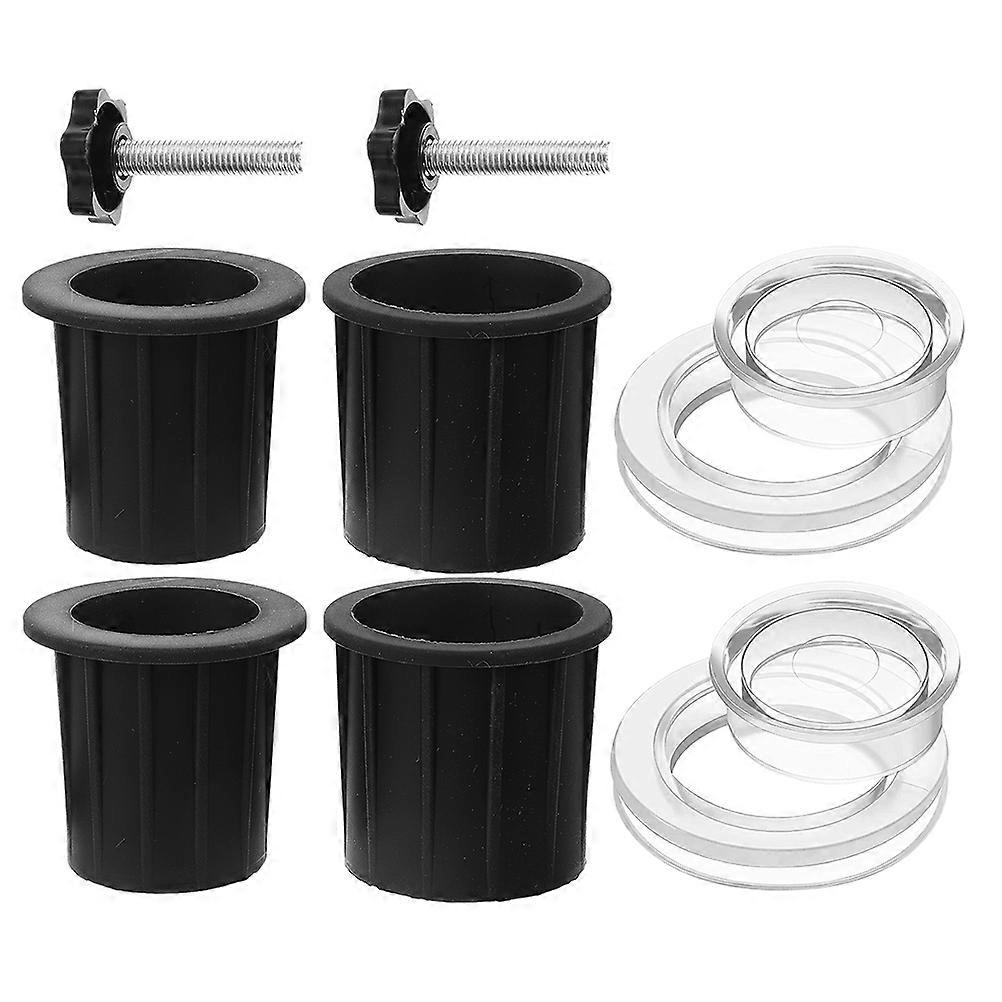 Patio Umbrella Hole Plug Transparent Durable Ring Cap Easy Installation Stabilizing Outdoor Umbrellas Preventing Table Damage