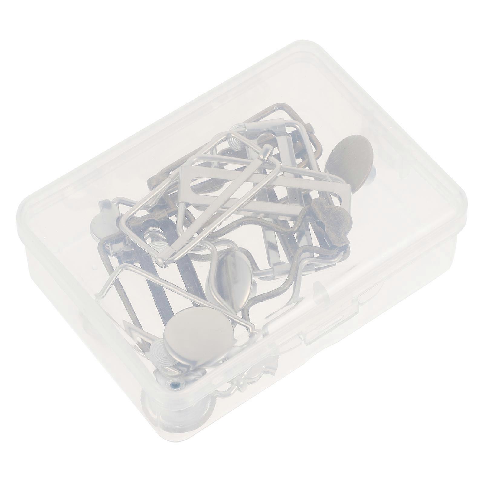 Metal Adjustable Buckles Gourd Shape For Home Use 2.8X1.8cm 4 Sets in 2 Boxes