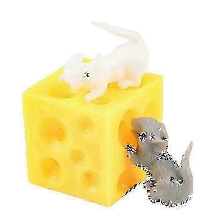 Decompressione Mouse e Cheese Toy, Giocattolo Spaventoso Squishable Figure
