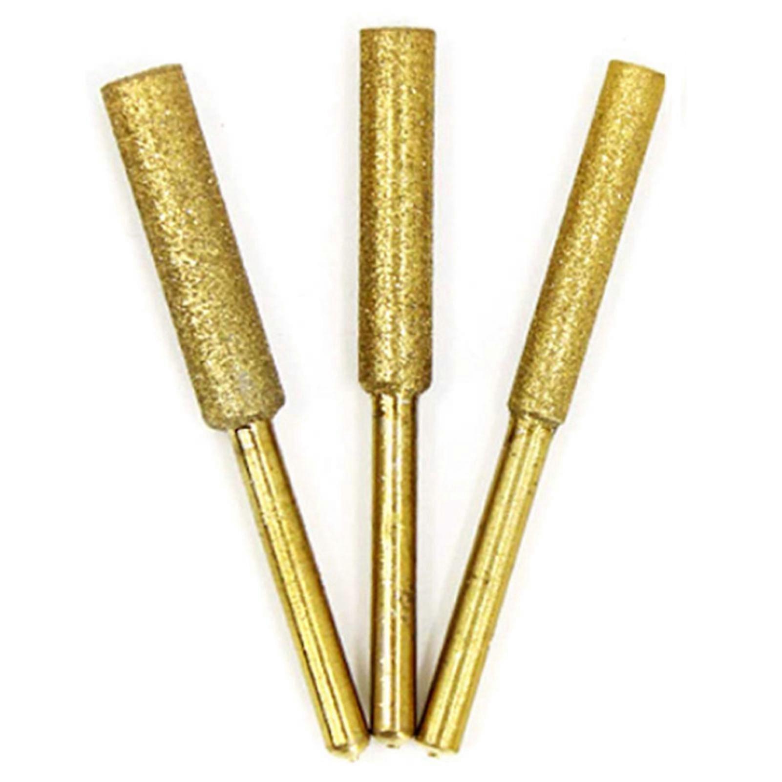 8Pcs Chainsaw Bits Titanium Plated Diamond Sharpener High Hardness Electric Chainsaw File