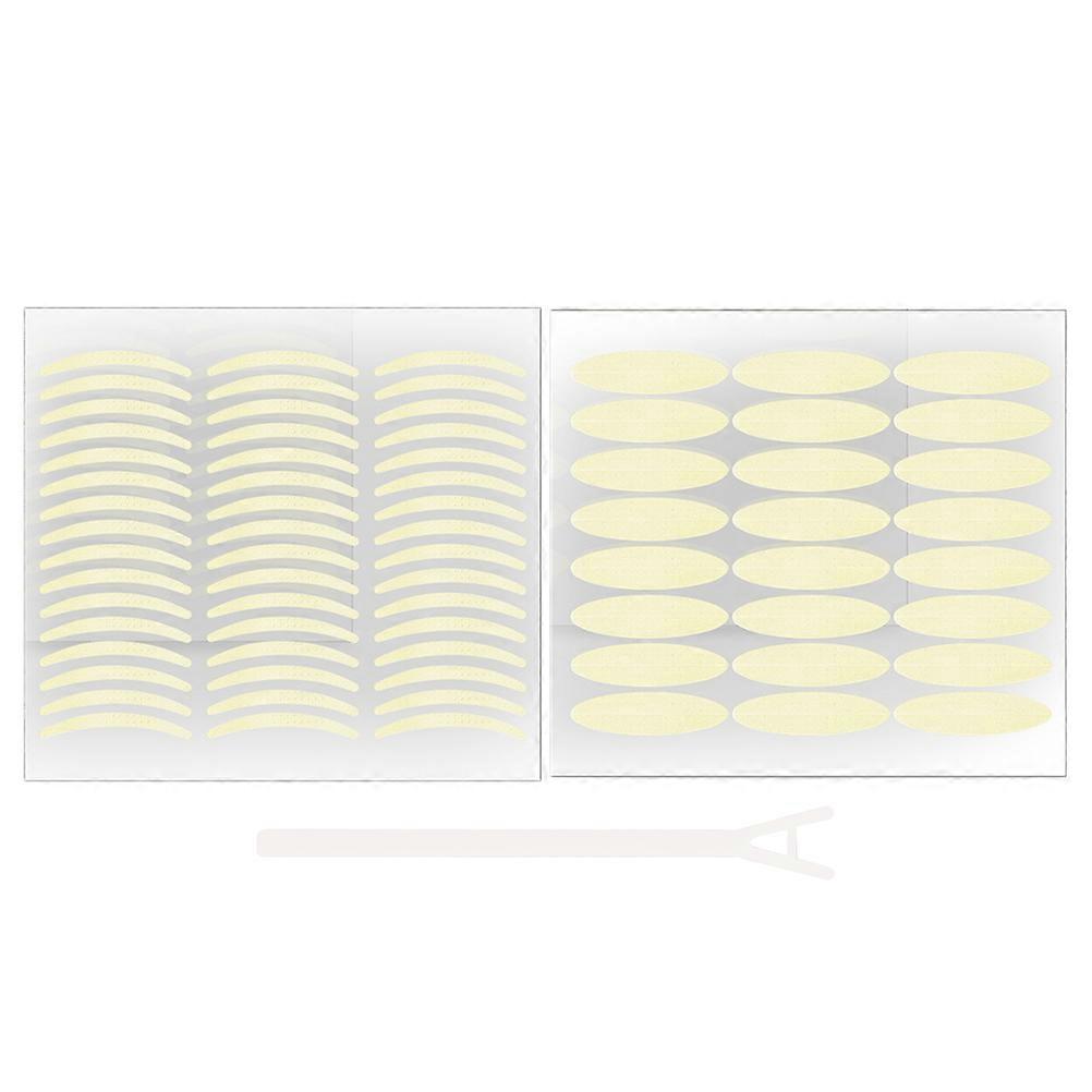 Makeup Tape For Eyeshadow Widen Long Invisible Eyelid Sticker Breathable Eye Strips Khaki 8.3x7.6cm Waterproof 2 Sets