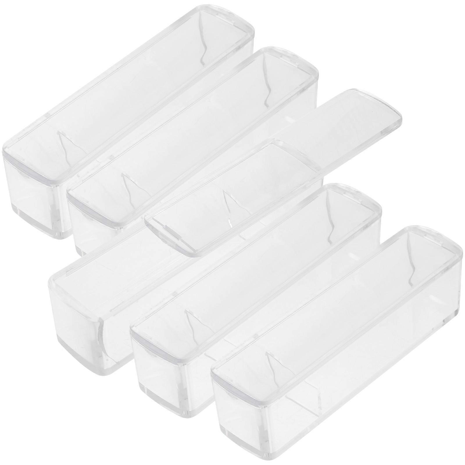 Company Stamper Box Daily Use Storage Holders Simple Design ABS Material 5Set