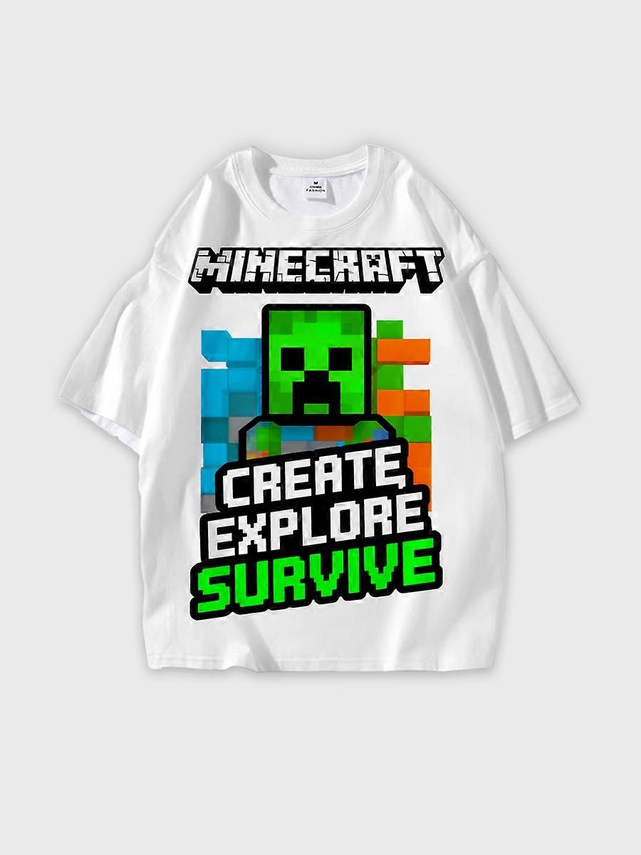 T-shirt round neck Cartoon Pattern loose short sleeve JW430