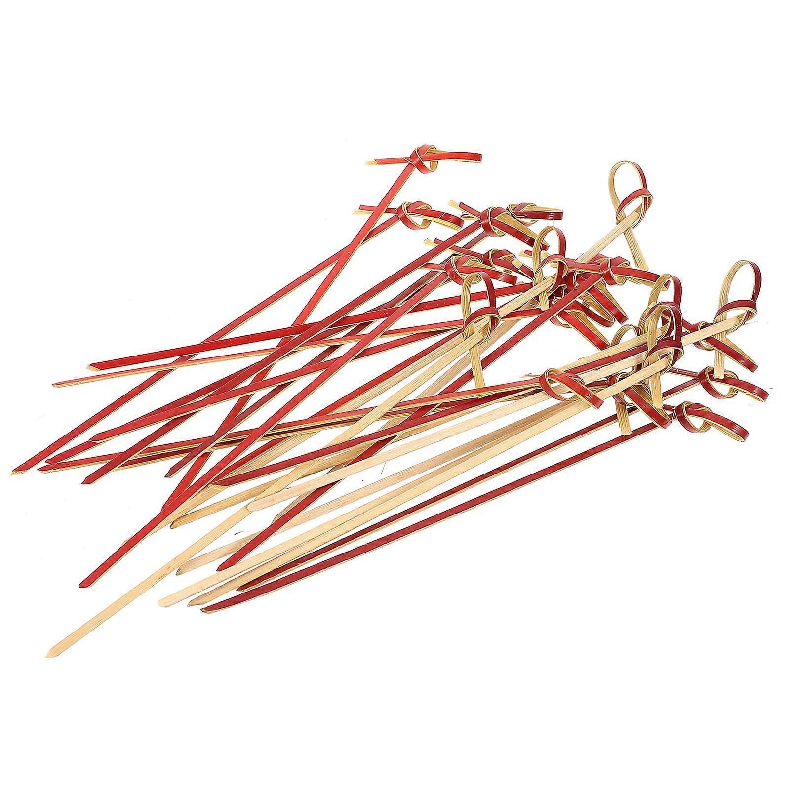 Cocktail Toppers Disposable Fruit Picks Bamboo for Home Use Dinner Housewarming Decorative 12cm 200Pcs