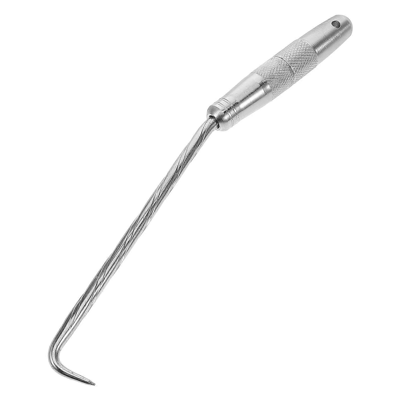 Manhole Puller Tool Hook Shape Resistant to Damage and Wear Steel 1Pack