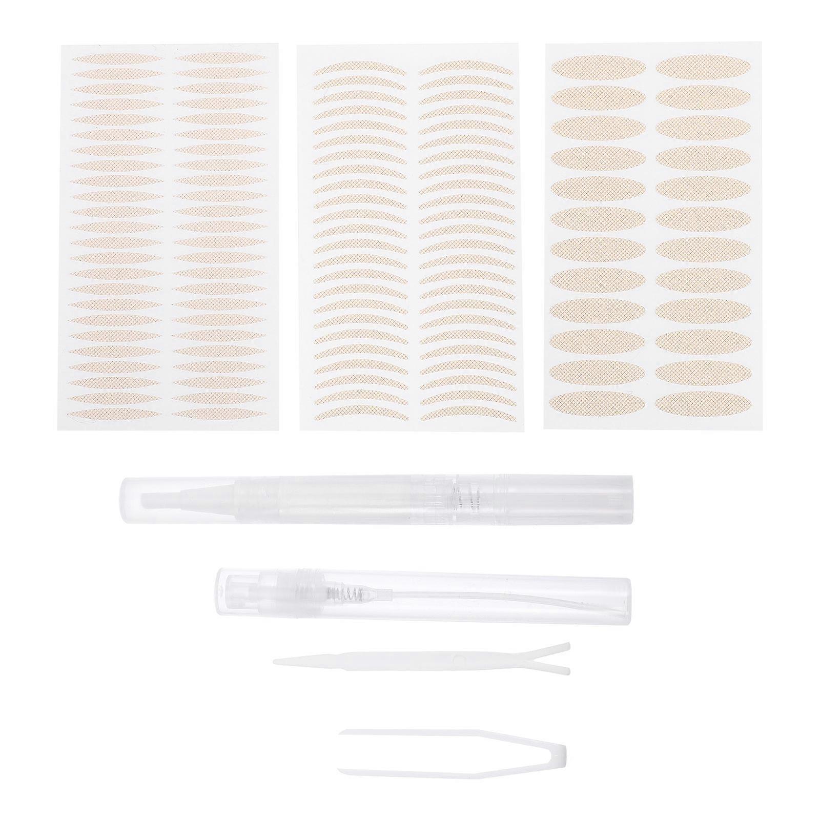 Invisible Lace Double Eyelid Stickers, Breathable Lightweight Eye Lift Patches for Hooded Eyes, Natural Comfortable Look