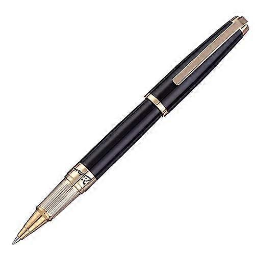 بيكاسو 918 Dreamy Polka Series Rollerball Pen أسود مع مشبك ذهبي وحقيبة قلم
