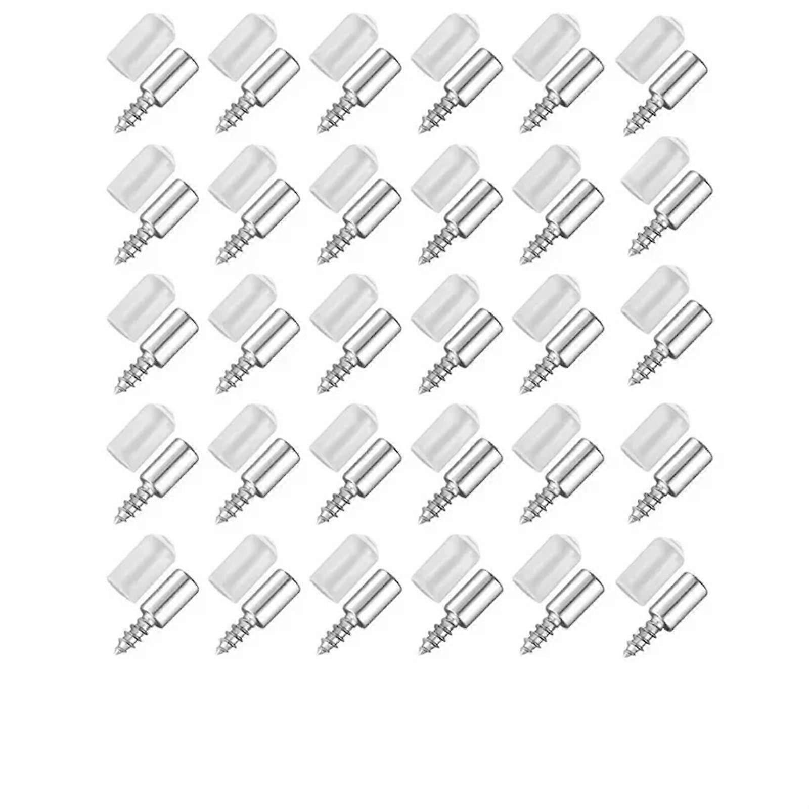 selftapping screws with rubber sleeves for cabinets, bookshelves (60pcs/30 sets)