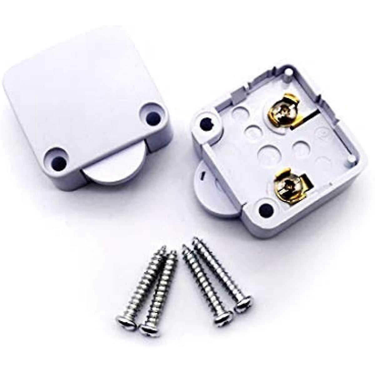 2 قطعة خزانة الباب التبديل دفع لكسر الباب ضوء التبديل 2A 250V خزانة الباب ضوء التحكم التبديل ضوء الباب التبديل