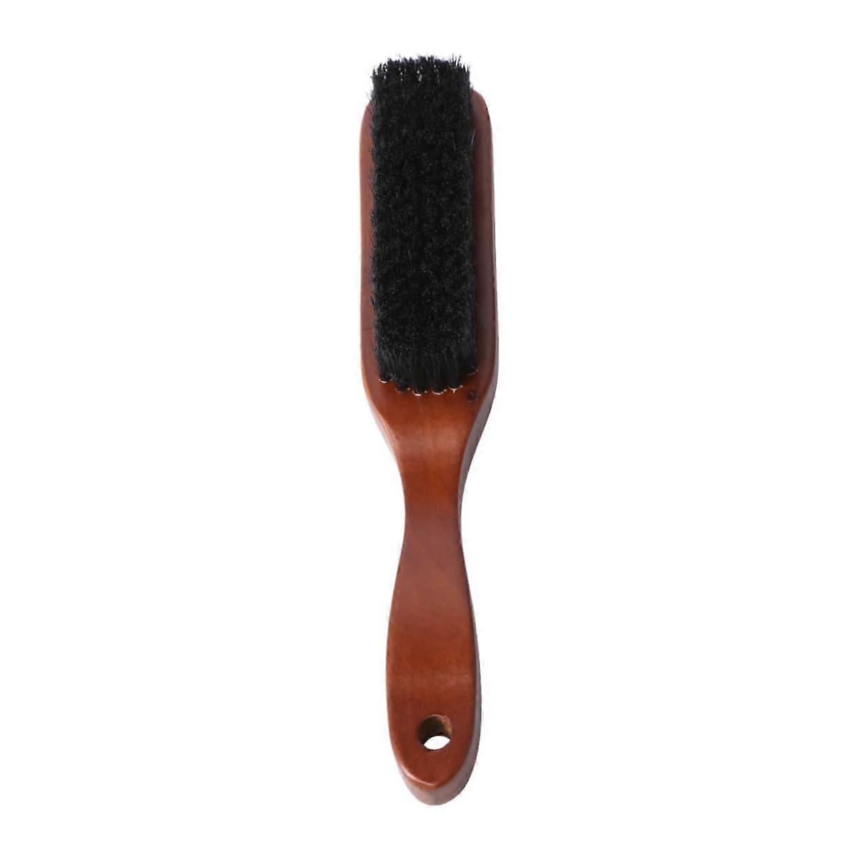 1 piece wooden handle beard brush with wild boar bristles, styling brush for men, beard care and barber supplies for on the go or at home