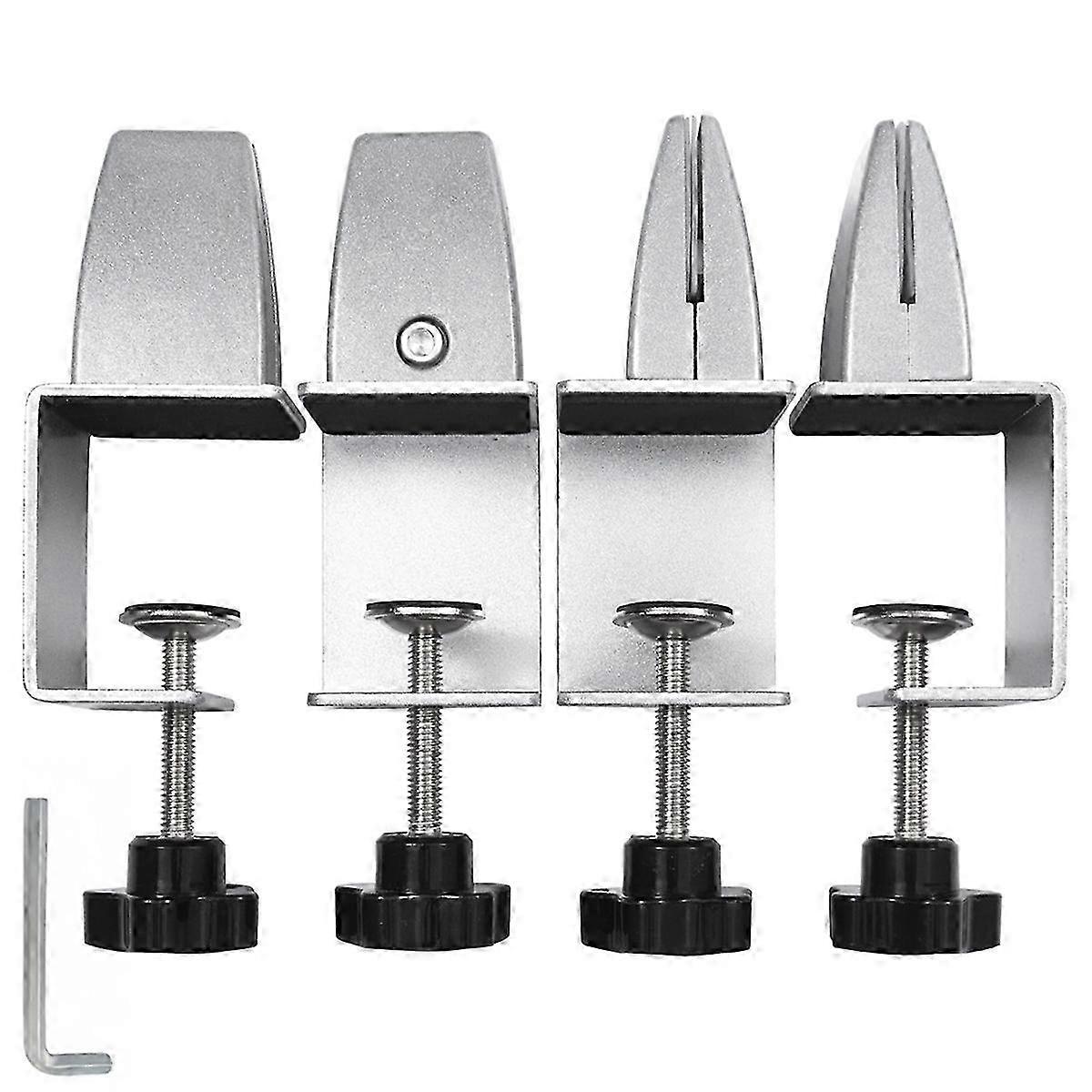 Heavy Duty Sneeze Guard Clamp for 1/8 to 1 Thick Panels - Secure Mounting Hardware for Protective Shields and Barriers