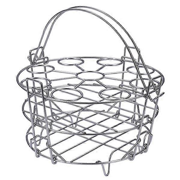 Steaming Basket 3-Tier Stainless Steel Stackable Egg Rack