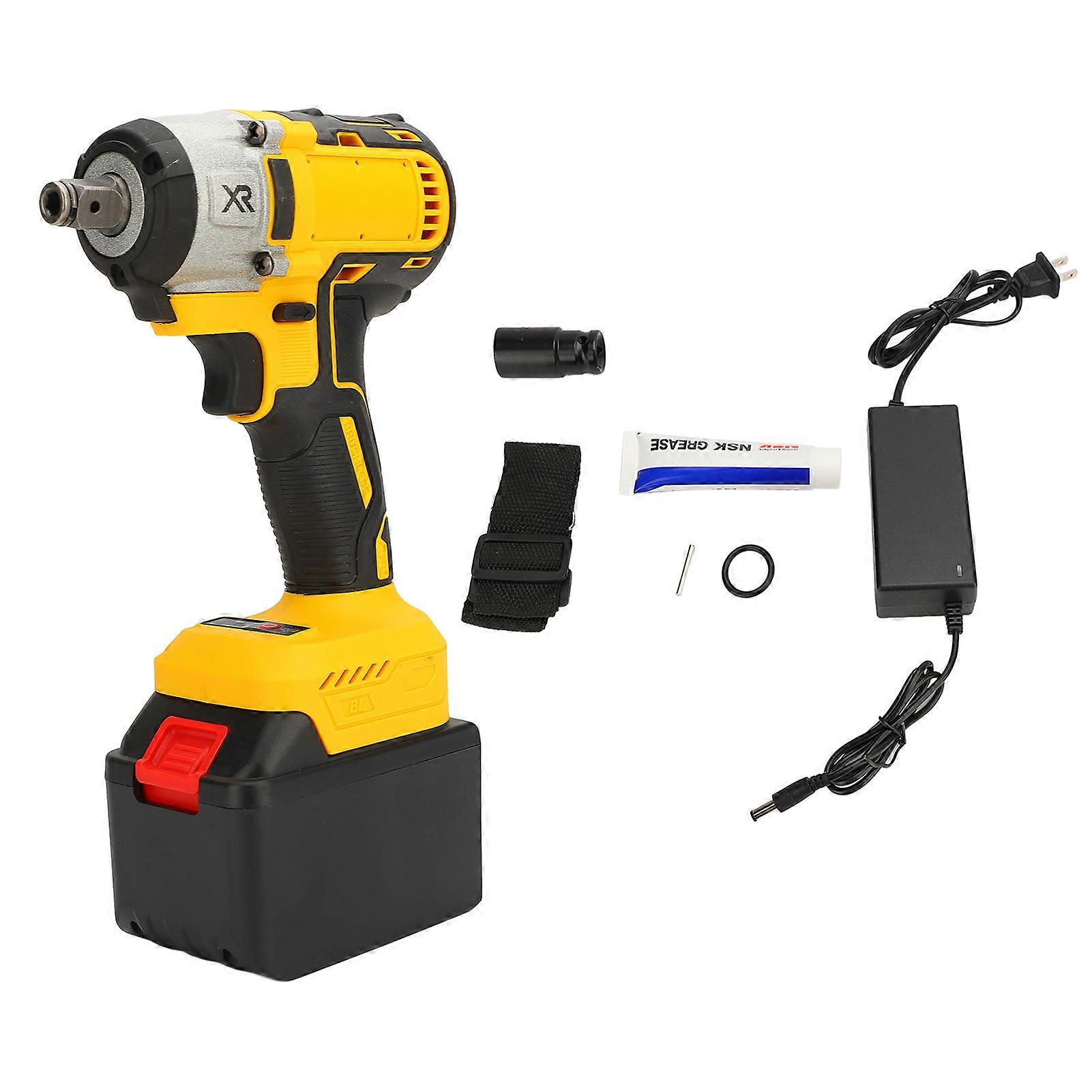Power Impact Wrench Lithium Battery Multifunctional Brushless Electric Wrench 100‑240V
