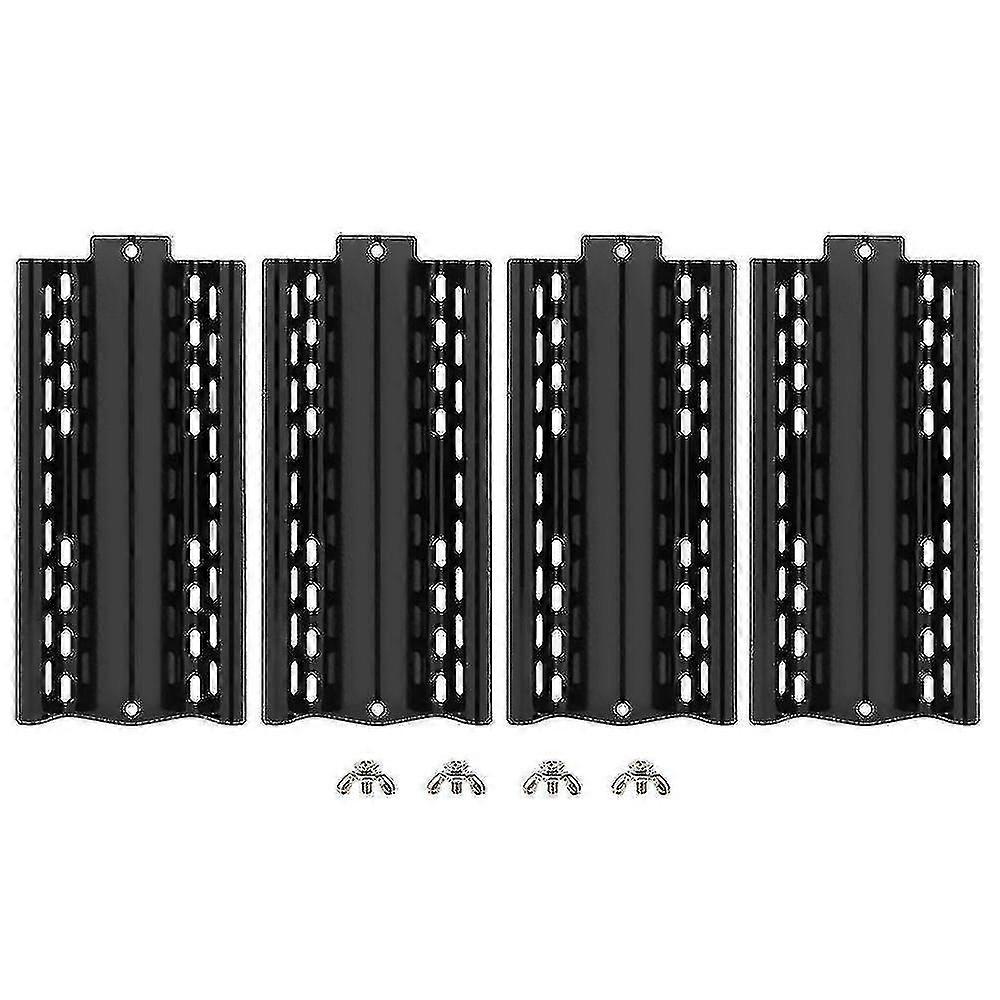 4pcs Universal Flame Tamer Heat Shield Plates - Adjustable Grill Replacement Parts for Enhanced Cooking Performance