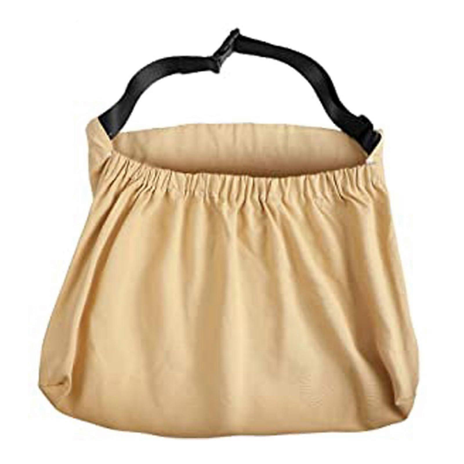 Heavy Duty Canvas Harvest Apron With Elastic Pockets And Adjustable Straps For Farm Work And Vegetable Picking