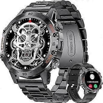Smart Watch for Men Bluetooth Calls with 1.39'HD Touchscreen 5ATM Waterproof Fitness Watch with Blood Pressure/Heart Rate Monitor black