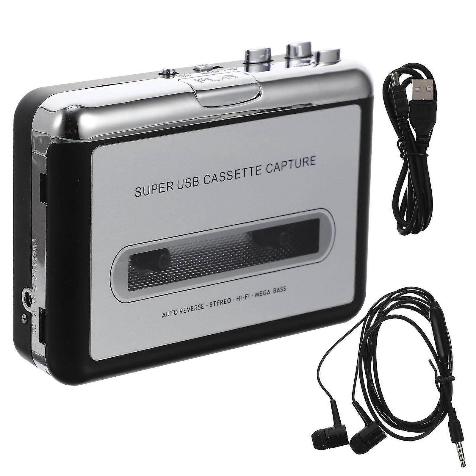 Portable Cassette Tape Transverter Usb Cassette Tape Converter Mp3 High Fidelity Music Player Transverter (Without Battery)