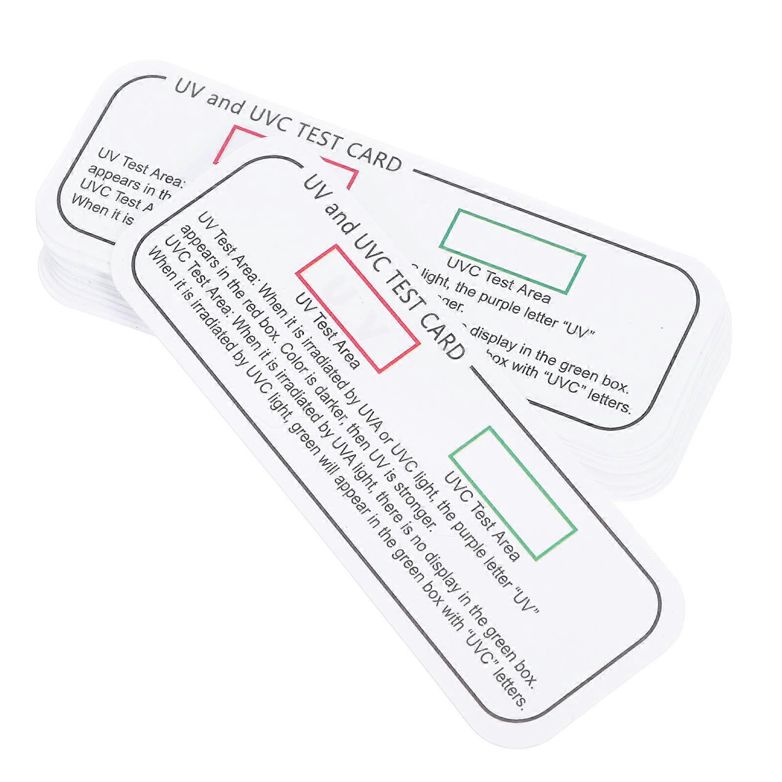 20pcs Light Test Cards For Uva And Detection Wavelength Indicator Cards For Indoor Identification Accurate Testing Card For Home And Professional Use