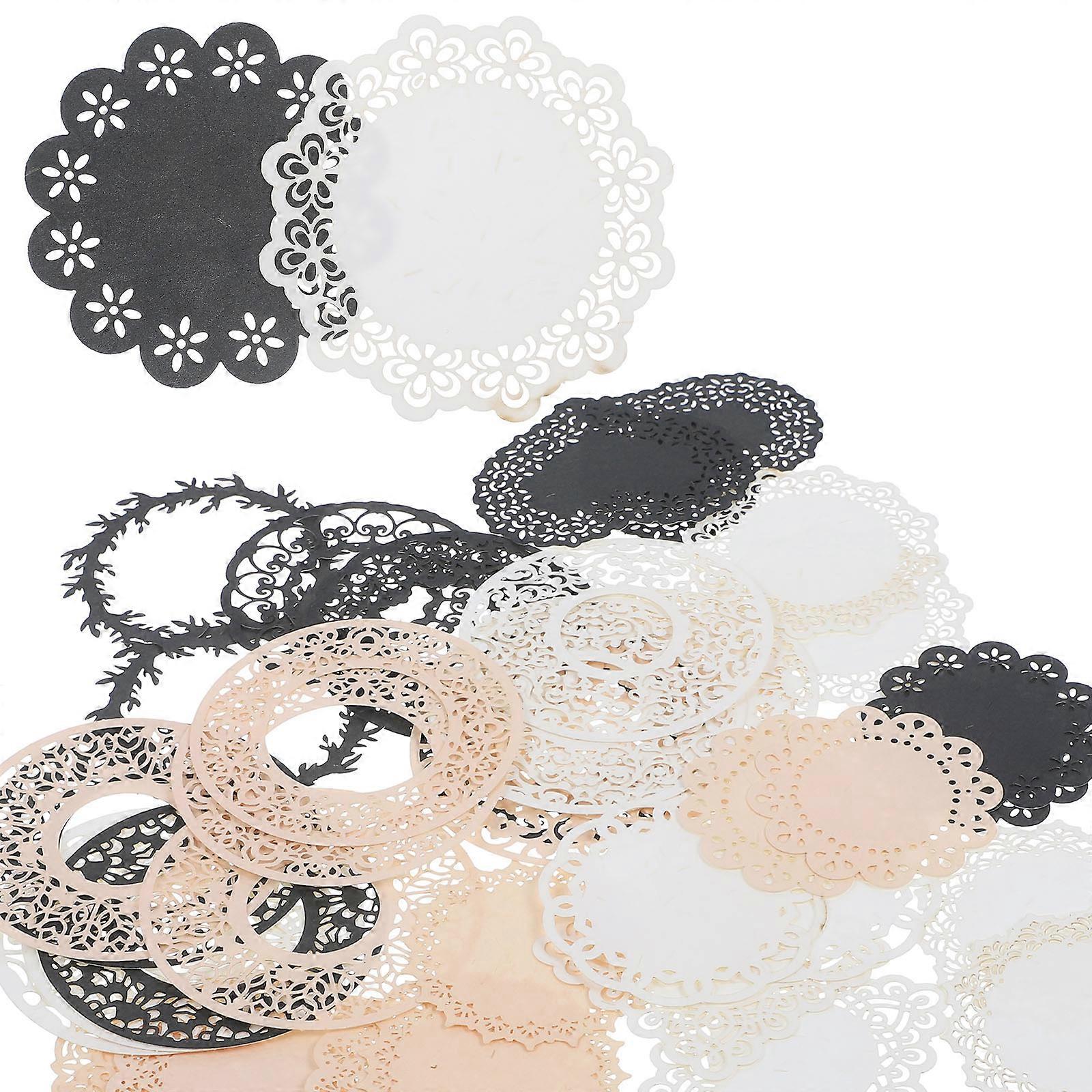 Hand Account Paper DIY Material Papers for Scrapbooking 2 Bags with Lace Design