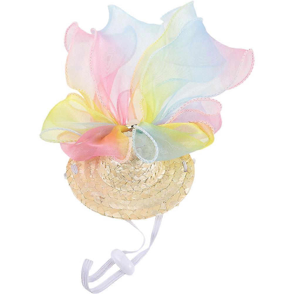 Handmade Decorative Hat for Summer Use Size Fits Most Pets