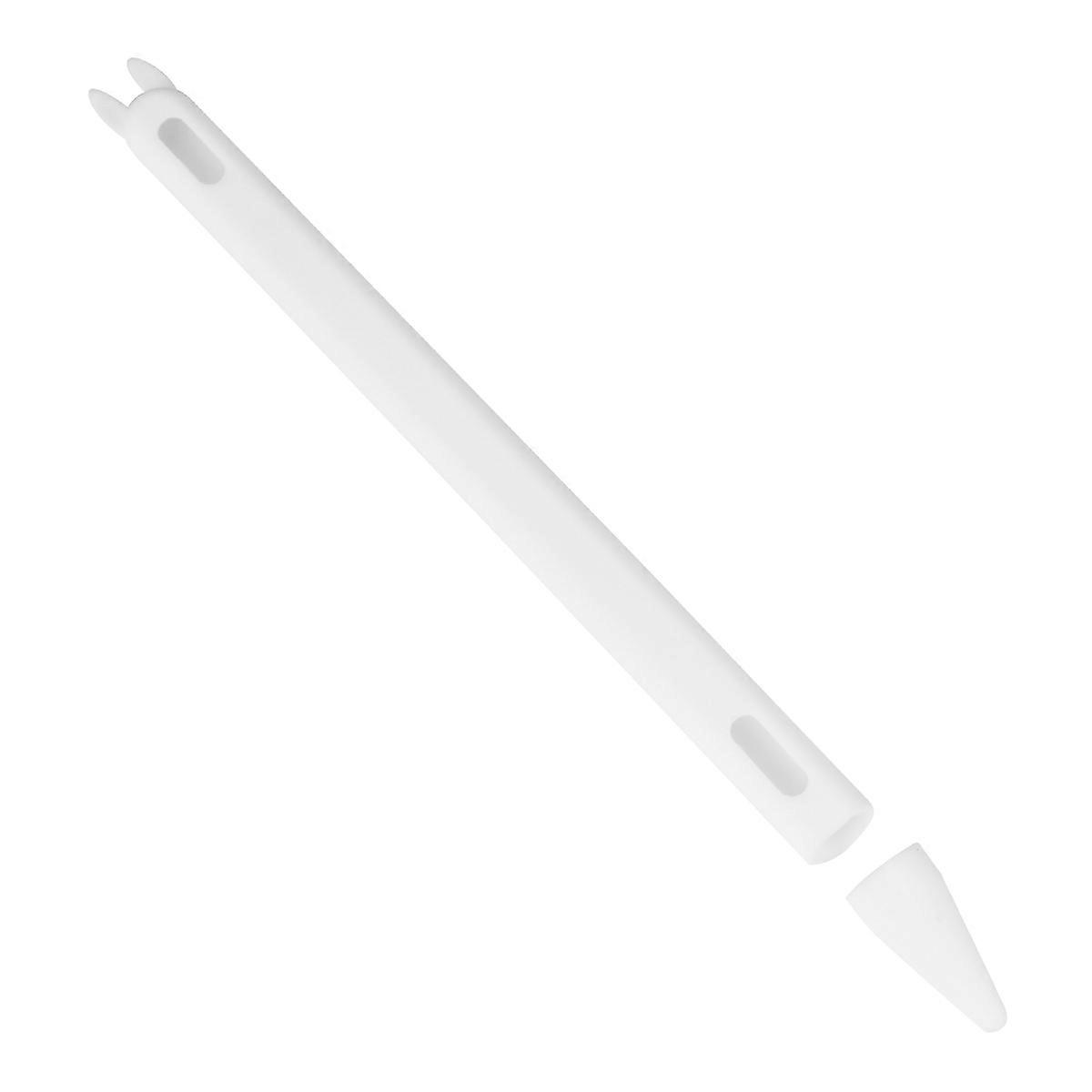 Silicone Rabbit Ear Stylus Pen Sleeve for Pencil 2 White 1 Pc