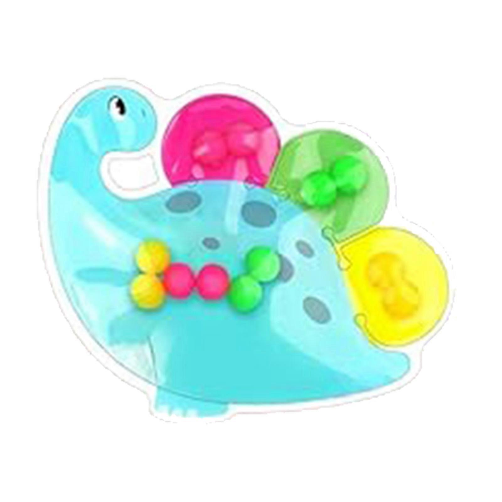 Preschool Color Recognition Educational Squeeze Toy Emotional Management Dinosaur Sensory Matching Game For Toddler Multicolor