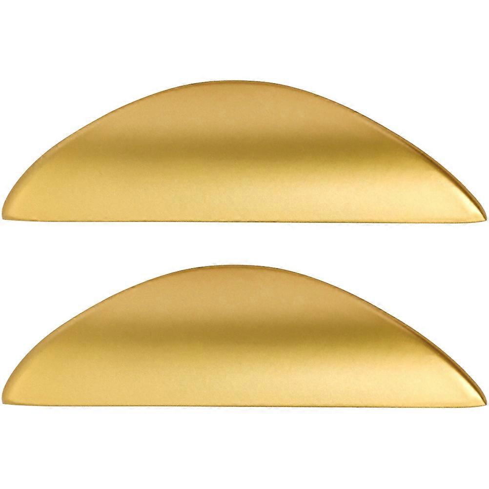 خزانة خزانة مقبض باب مقابض أبواب معدنية سحب مقابض أدراج هلال القمر غرفة سطح أملس 2 قطعة