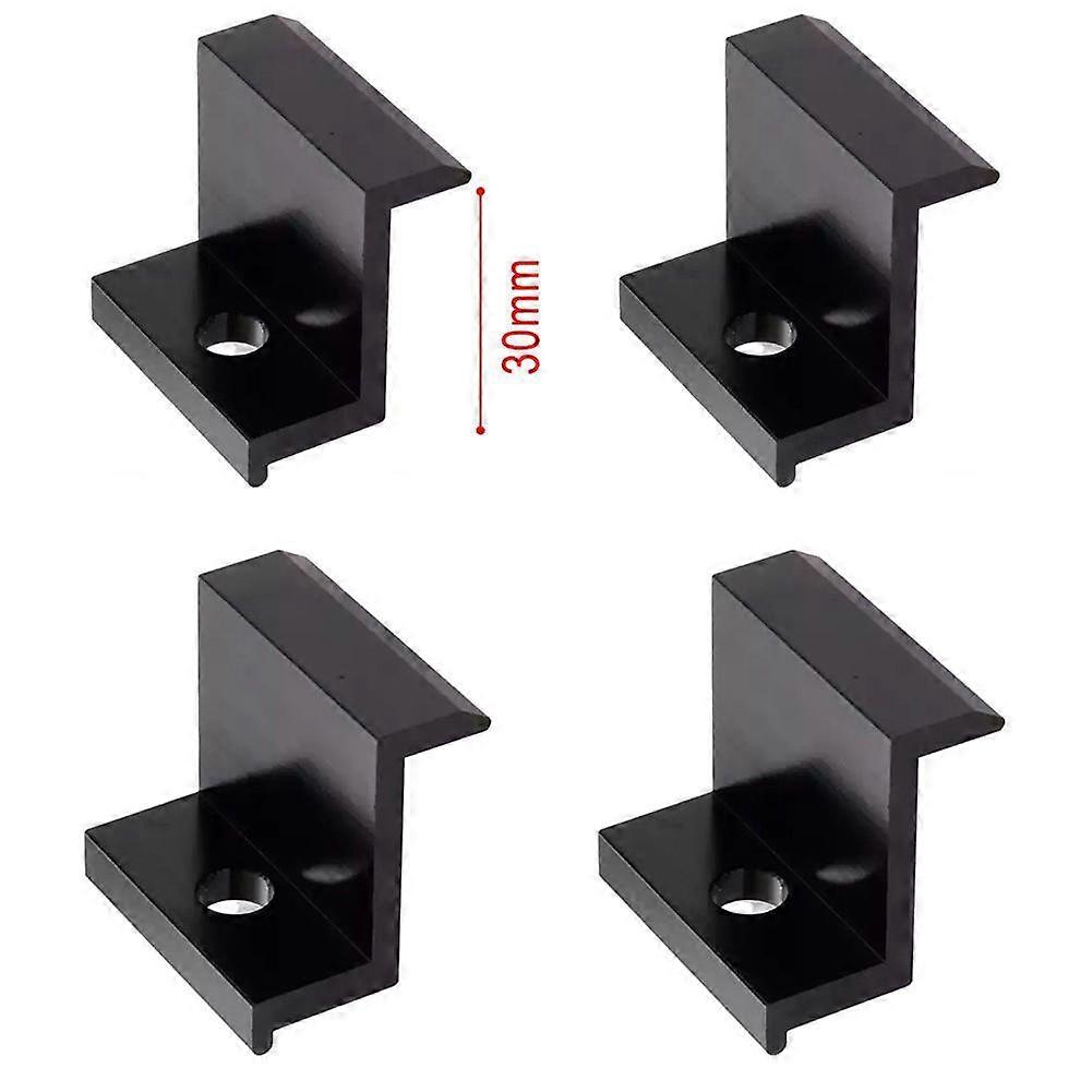 Aluminum End Clamp Solar Panel Black Corrosion Resistance Easy To Install