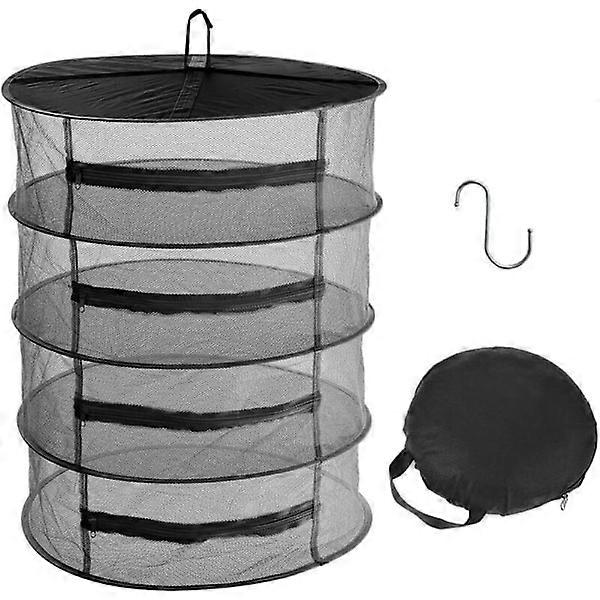 4-layer hanging drying net for grass drying; zippered grass drying net - 45cm/60cm