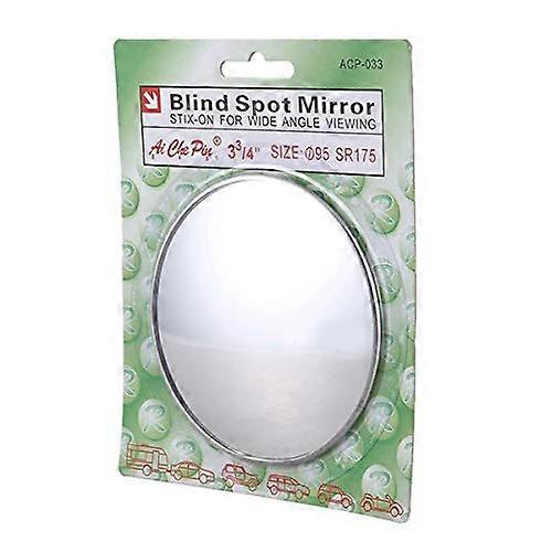 Blind Spot Mirror Silver Tone Round 3.7-Diameter for Car Rearview Mirror Universal Fit