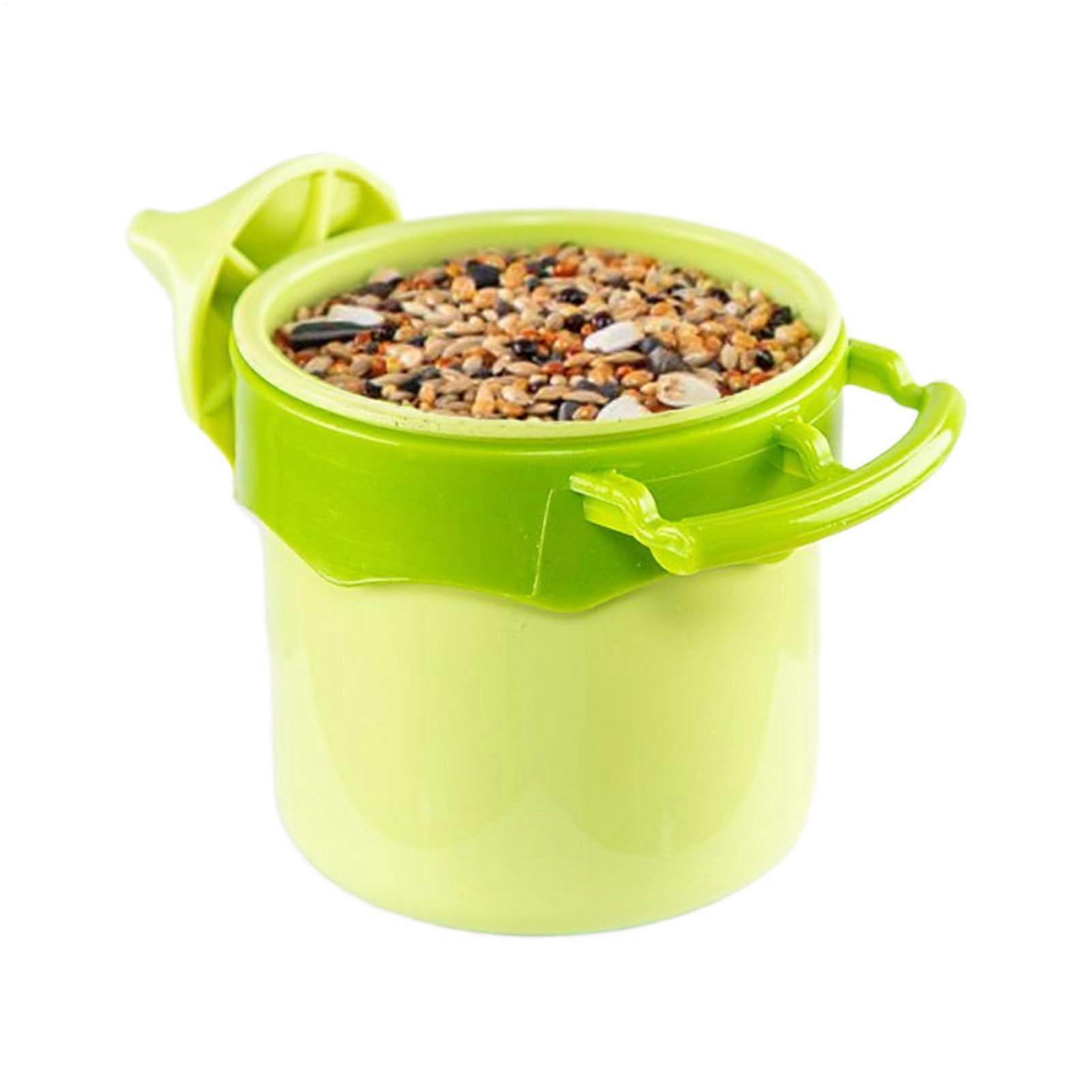 Budgerigar Feeder Automatic With Wide Base, Clog-Free Bowl, Outdoor Balcony Use, Suitable For Cockatiels And Lovebirds