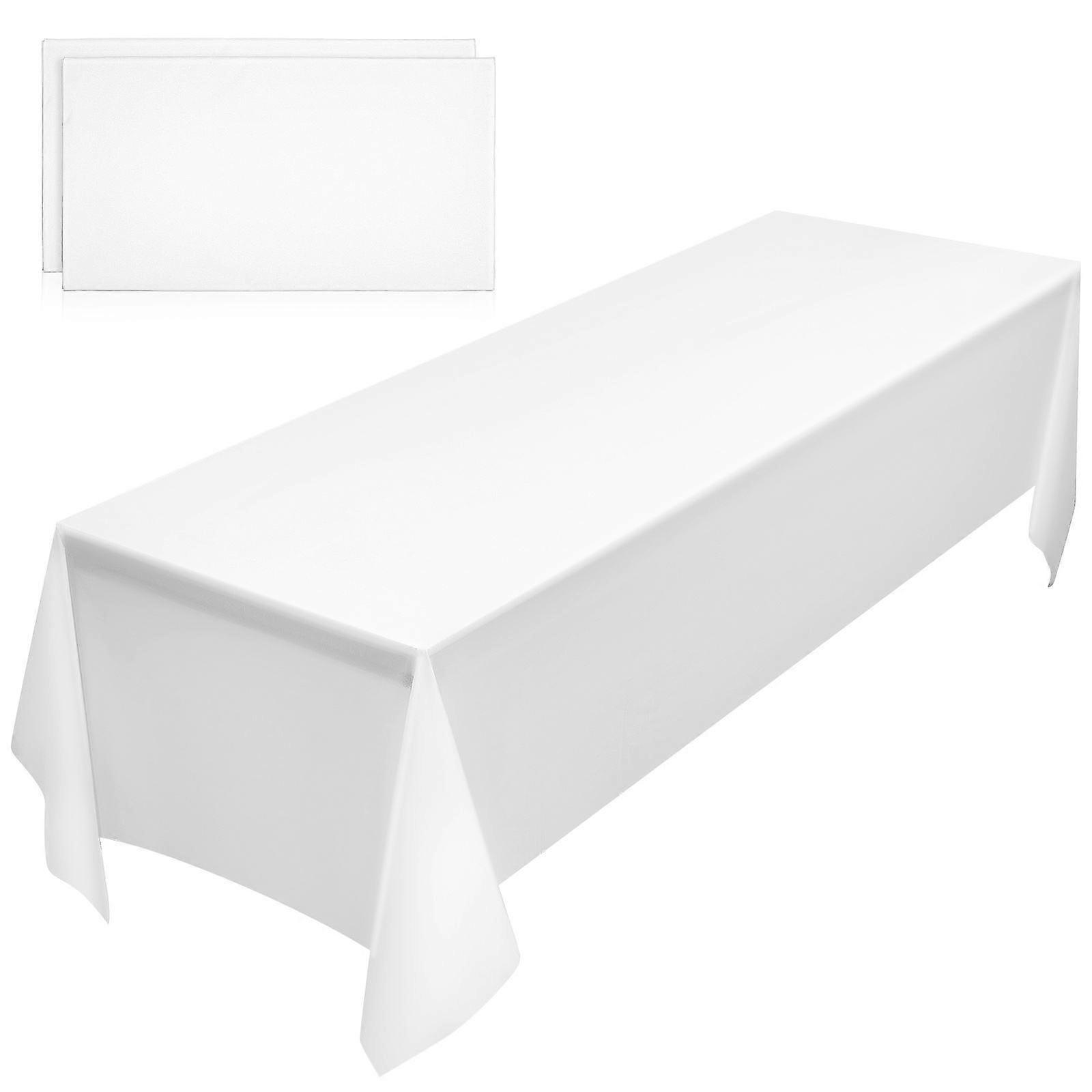 Disposable Table Covers Rectangle Design For General Users 2Pcs White