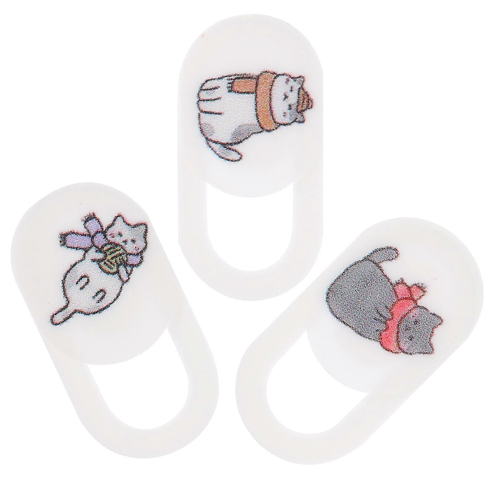 Security Webcam Cover 3Pcs Privacy Protection Covers Small And Design For Mobile Phone Camera Daily Use ABS Material