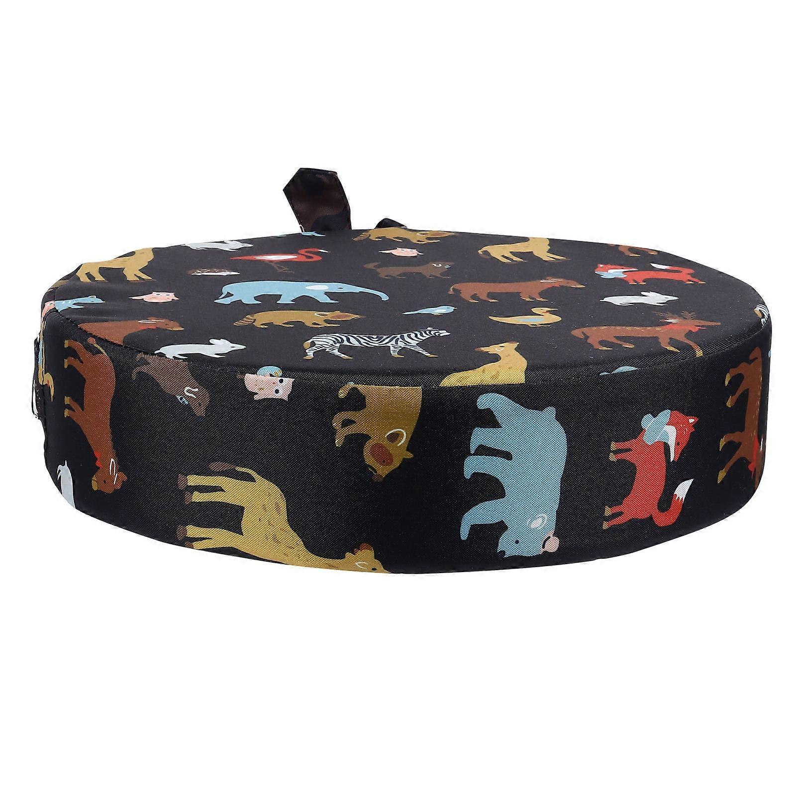 キッズチェア増加クッション動物パターンシートブースター幼児ダイニング家庭用ラウンド32X32CM高密度スポンジ1個