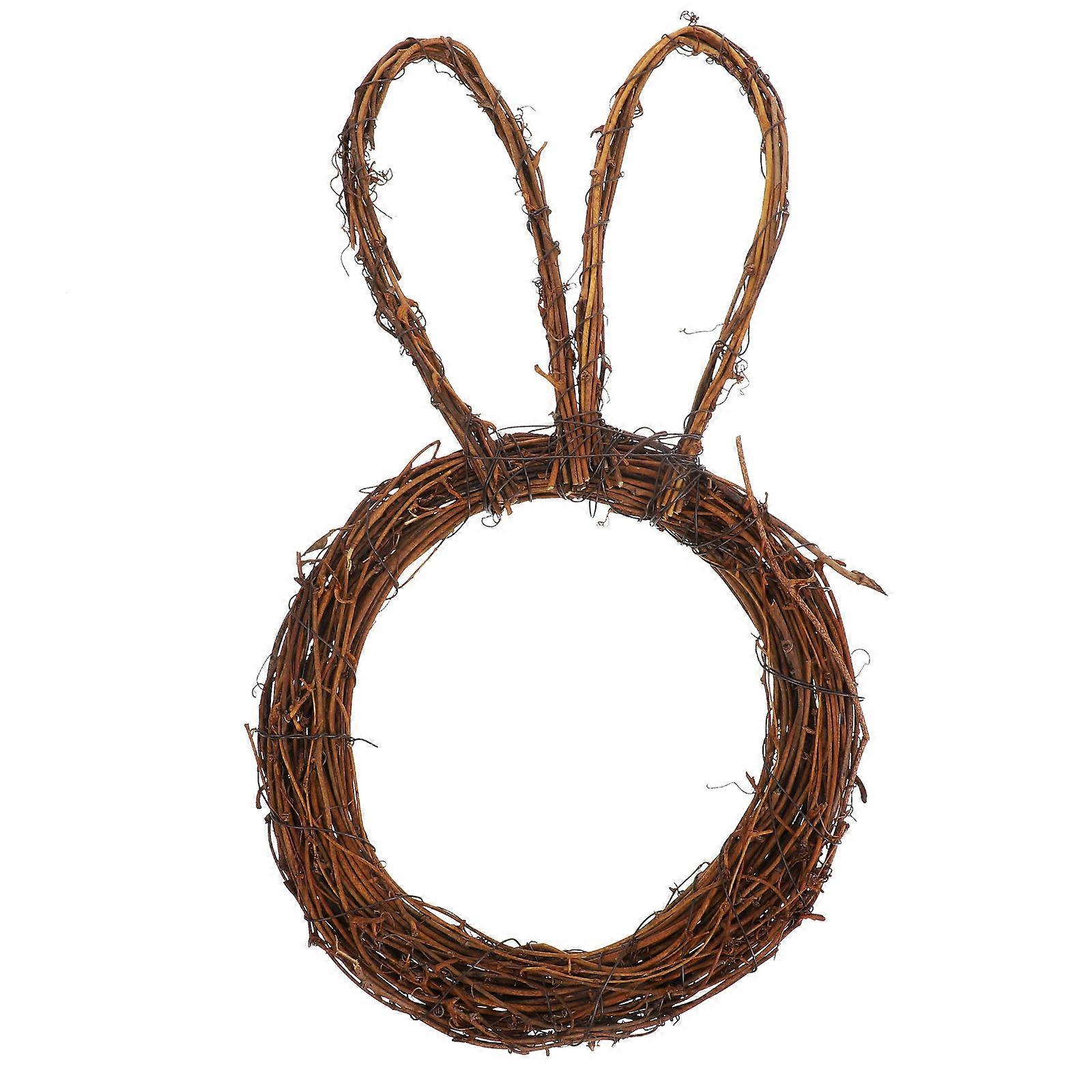 Handmade Coffee Rattan Bunny Decoration for Easter Home Decor Adds Elegance and Warmth 1 Piece