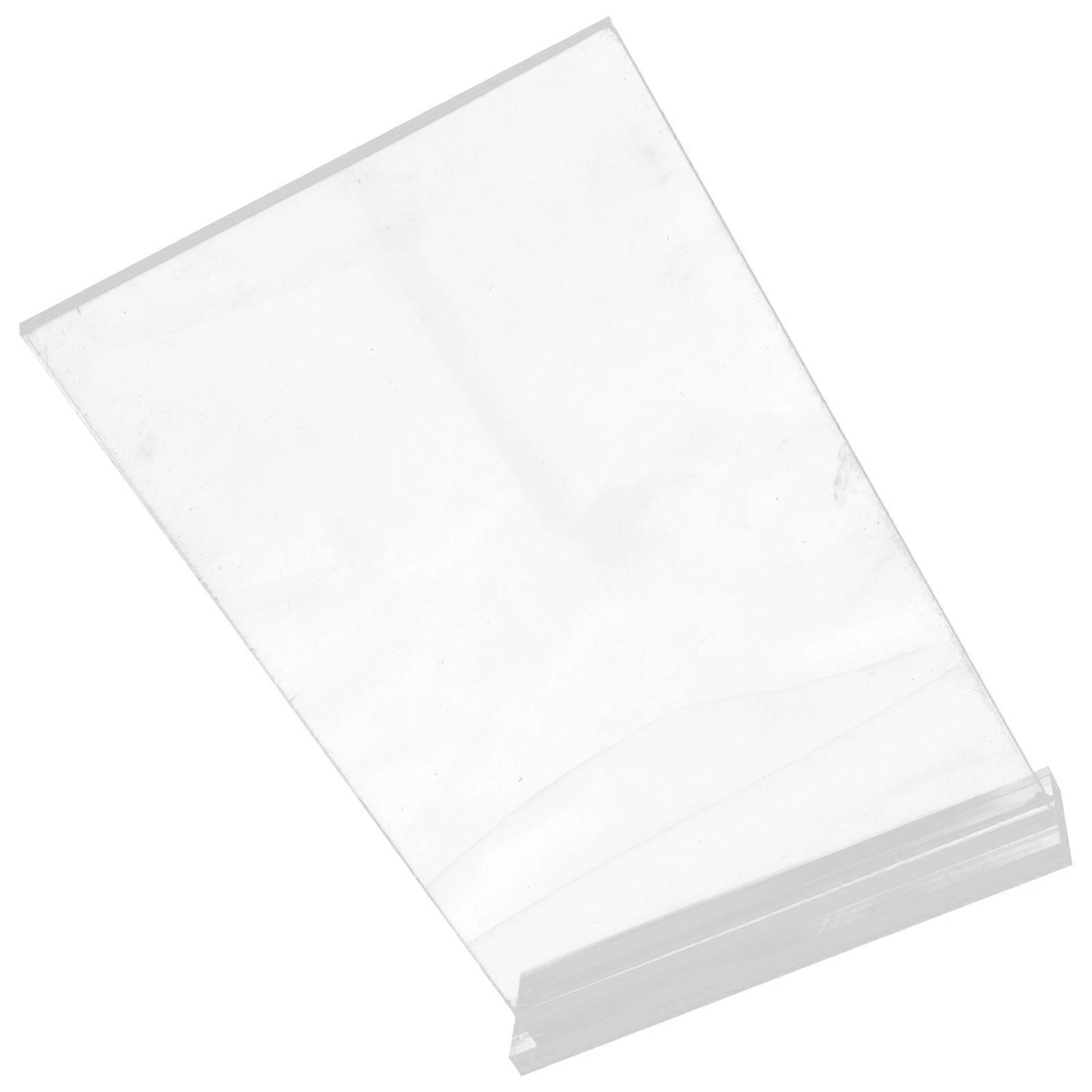 Acrylic Sign Holder for Home Use White Steady Note Stand for Menu Price Lists 5.9 Inches Tall