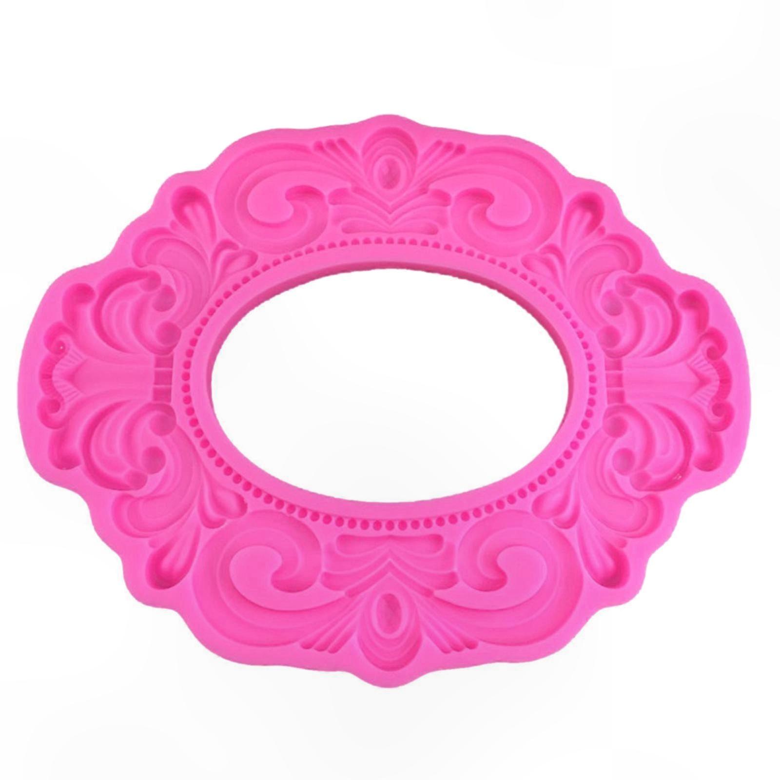 DIYフレームシリコーンチョコレートモールドペストリーケーキ飾るガジェット重工用キッチンベーキングアクセサリー用フォンダンモールド