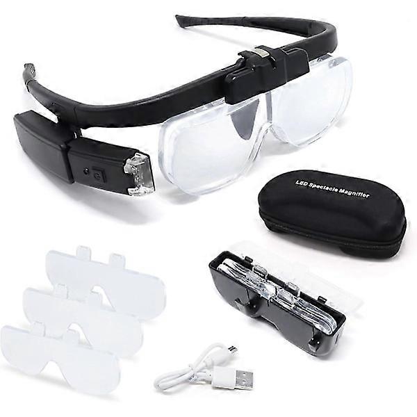 LED Head Magnifier, a Professional Tool for Reading and Repair Work - Xin