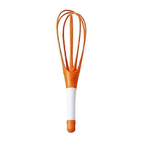 Whisk 2-in-1 Collapsible Balloon and Flat Whisk Silicone Coated Kitchen Utensil