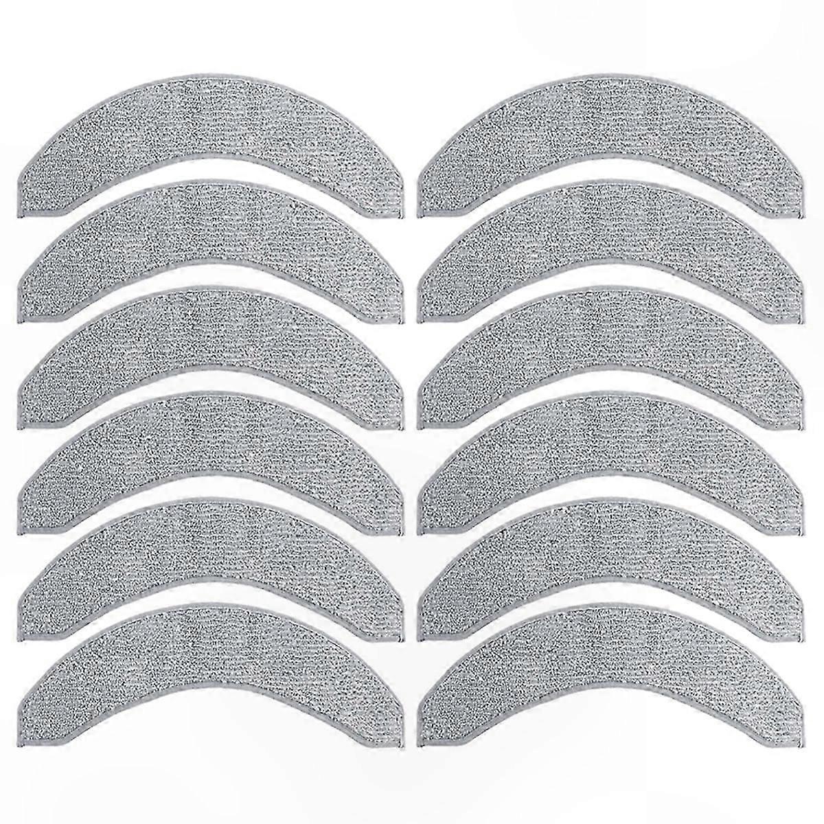 Mop Pads for Robot Vacuum Cleaner, 12-Pack Replacement Cleaning Cloths Compatible with Mopping Models