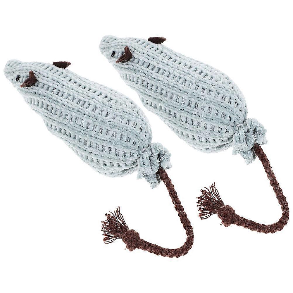 Cartoon Catnip Toy Plush Material for Cat Biting 2Pcs Set