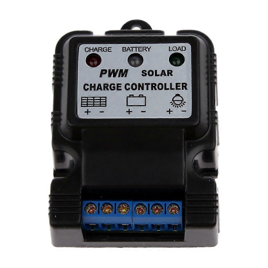 6V 12V 10A Solar Charge Controller for Solar Panel Battery Management, Waterproof, Dual Voltage Compatible