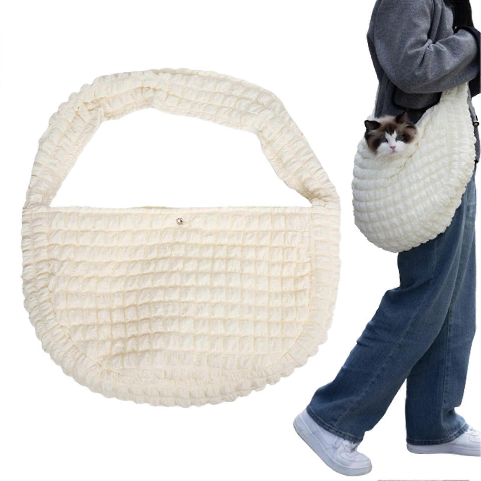 Petabebes for Pets  Breathable Crusader, Adjustable Strap Backpack for Small Cats or Puppies, Yellow (S)