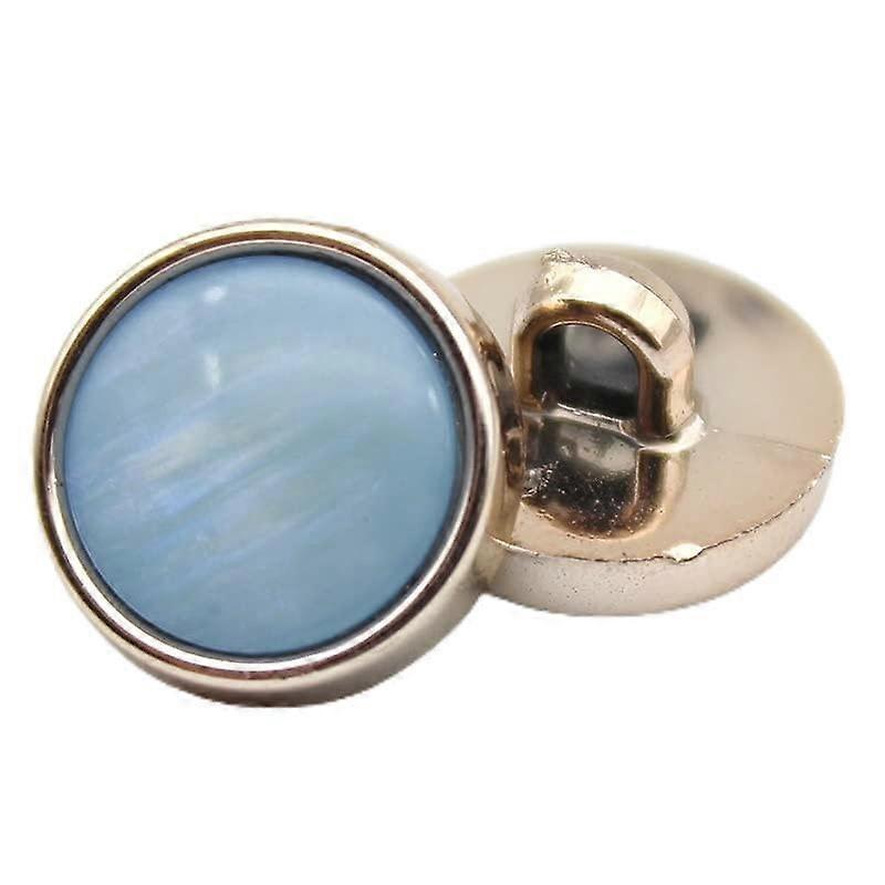 Colorful resin buttons for clothing, 30 mm, fashionable large buttons for sweaters (Blue, 21mm)
