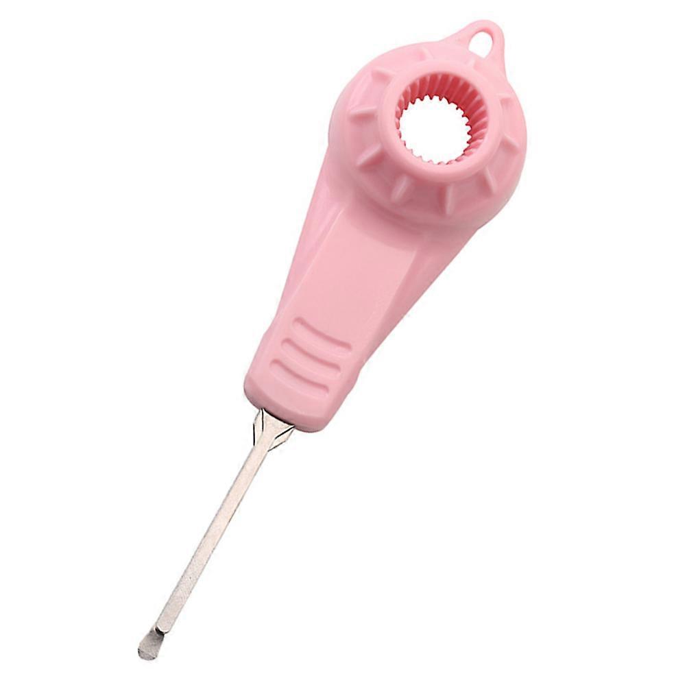 Pink Kitchen Gadgets Lid Opener for Jelly Bag Yogurt Box Laborsaving Tool Stable and Practical 1pc